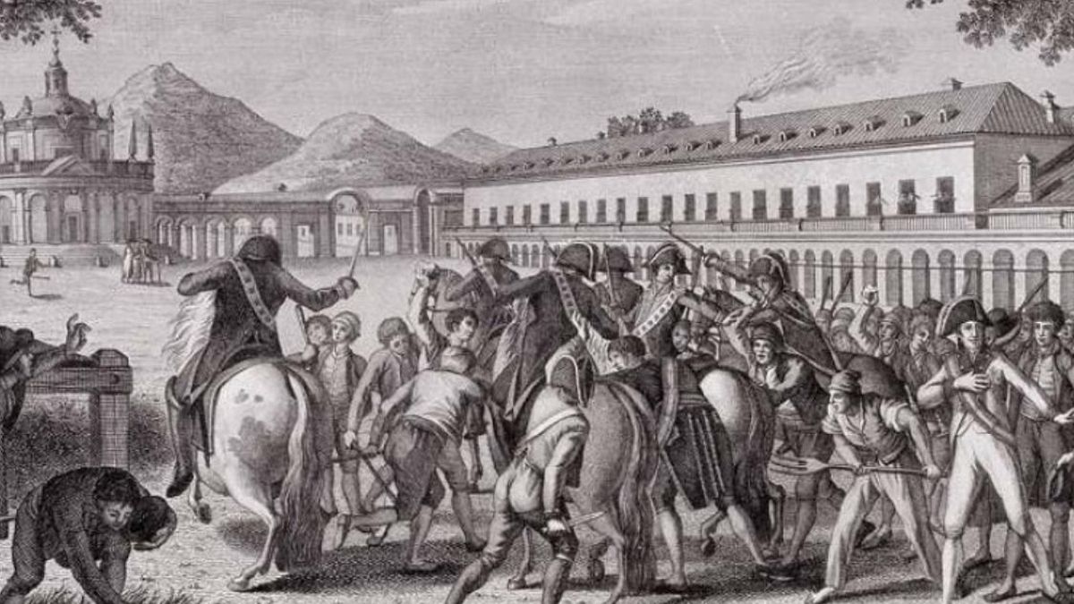 La presencia napoleónica coincidió con la caída de Carlos IV, la marcha de Fernando VII a Bayona y una protesta popular