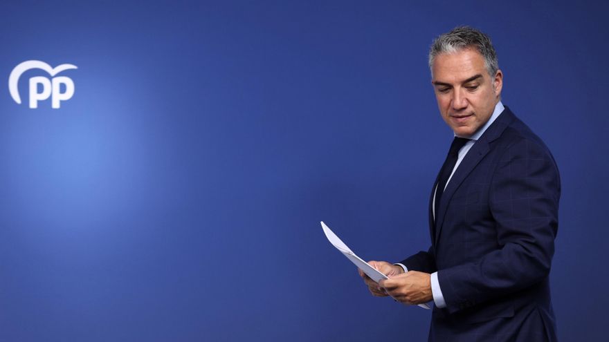 Archivo - El coordinador General del PP, Elías Bendodo, a su llegada a una rueda de prensa posterior al Comité de Dirección del PP, en la sede nacional del partido, a 19 de septiembre de 2022, en Madrid (España).