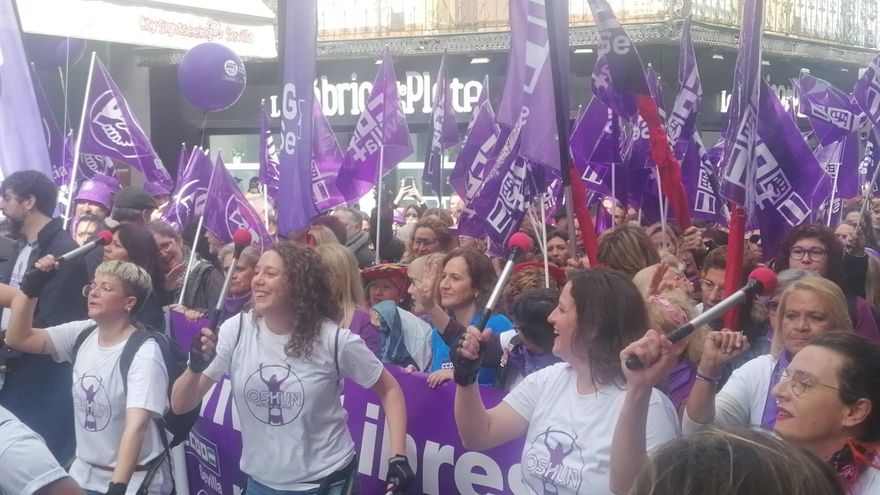 Manifestación por el 8M.