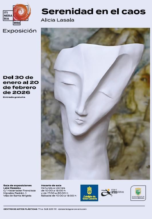 Cartel de la exposición de Alicia Lasala.