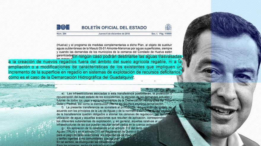 El Gobierno andaluz promete a los regantes irregulares de Doñana agua que la ley prohíbe usar