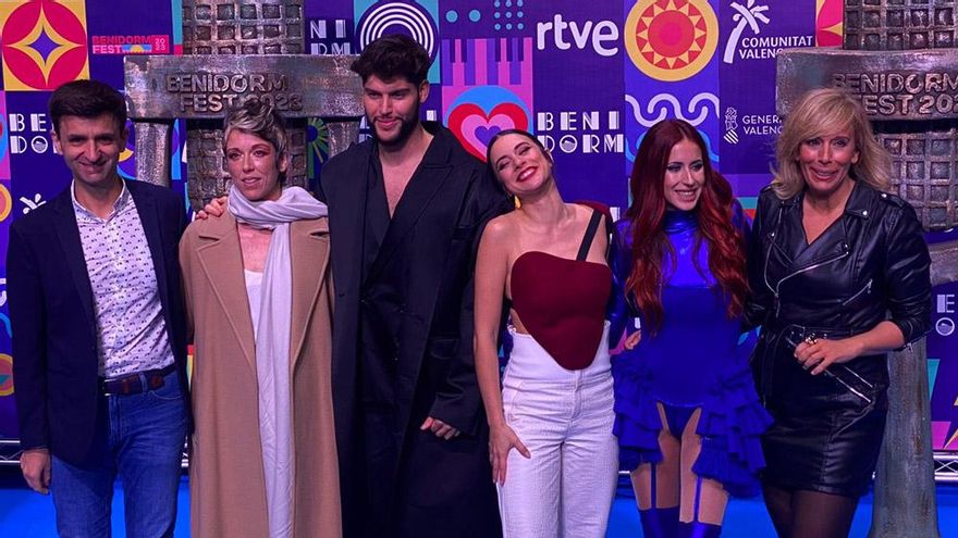 Los cuatro clasificados en la segunda semifinal del Benidorm Fest 2023