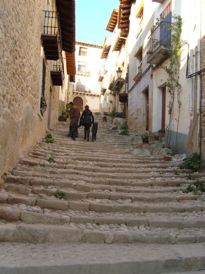 Escaleras en Valderrobres.