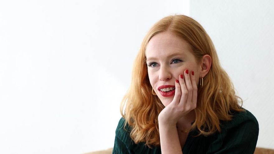 La secretaria de Organización de Podemos, Lilith Verstrynge, durante la entrevista con elDiario.es.