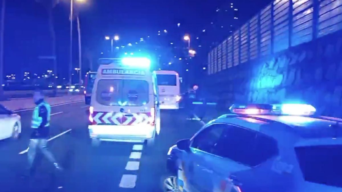 Una persona resulta herida grave en un accidente en la GC-1, a la altura de Hoya de La Plata