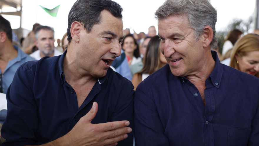 Alberto Núñez Feijóo y Juanma Moreno participan este viernes en el tradicional acto de su formación en Málaga para abrir el curso político.