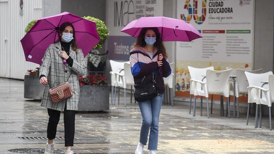 Activado el aviso amarillo por fuertes lluvias este lunes en la provincia