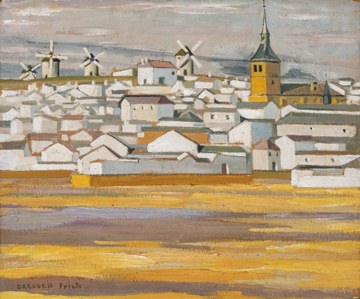 Paisaje de Campo de Criptana, 1922-1926, de Gregorio Prieto