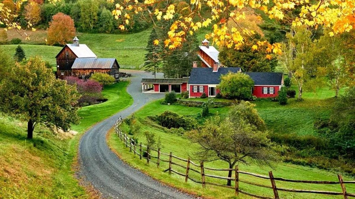 Sleepy Hollow Farm en Pomfret, Vermont. La localidad de Pomfret ha prohibido a los influencers hacerse fotos delante del follaje otoñal.