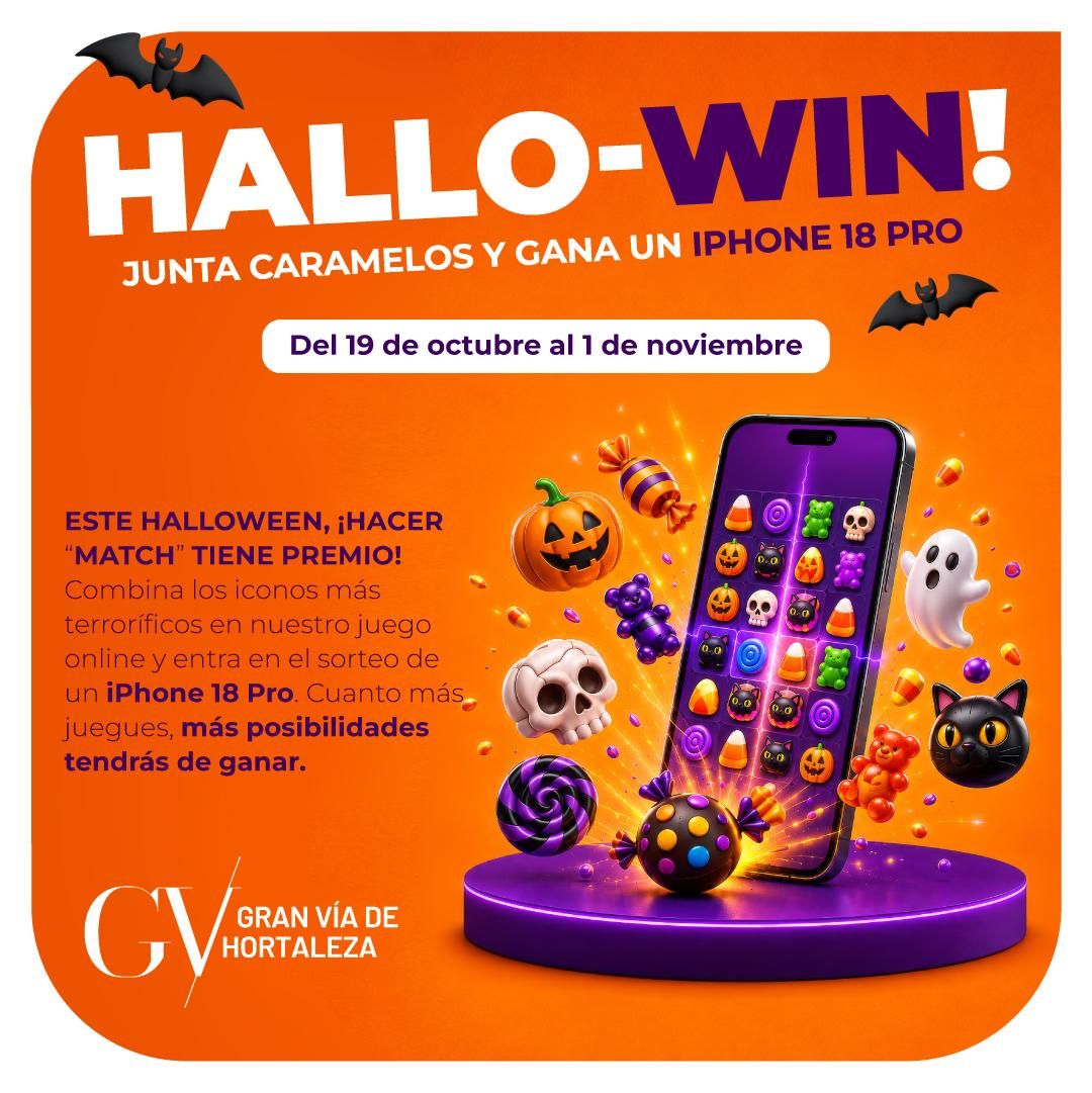 Cartel promocional de Halloween en Gran Vía de Hortaleza