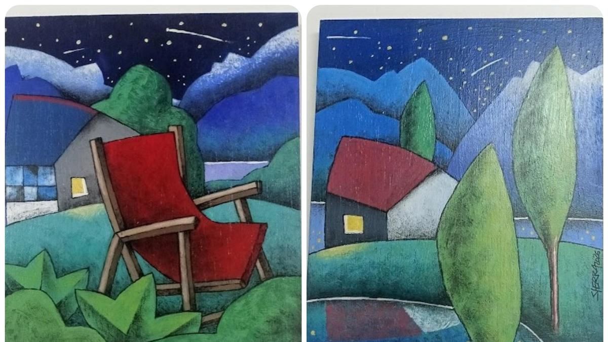 Manolo Sierra recrea los espacios nocturnos celestiales con dos exposiciones en Babia y Laciana