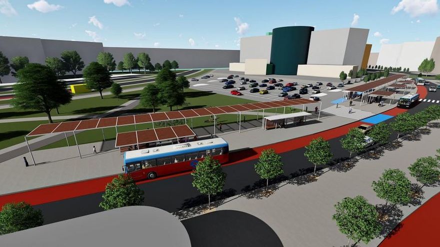 León contrata por 1,8 millones una pérgola peatonal en Eras que 'esconde' un intercambiador de bus para León