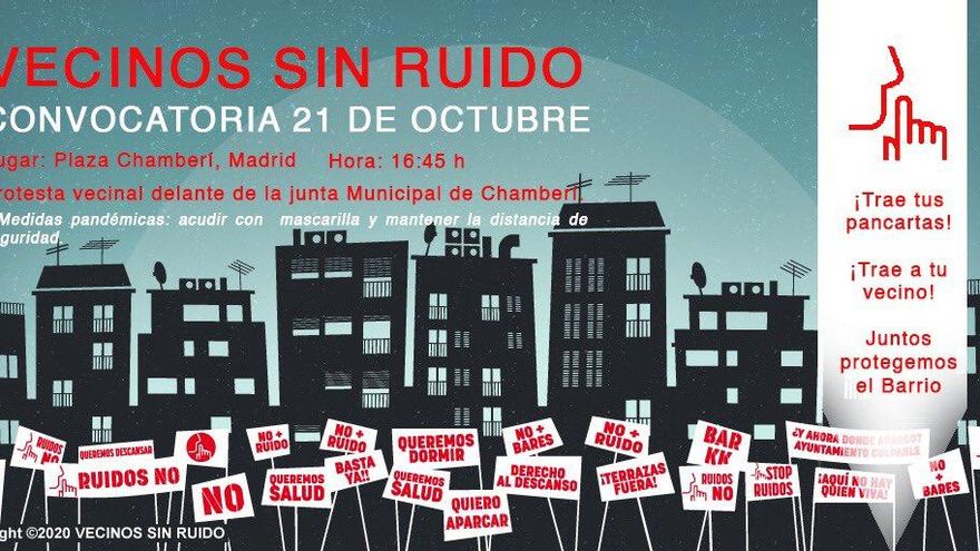 Cartel de la convocatoria de la protesta