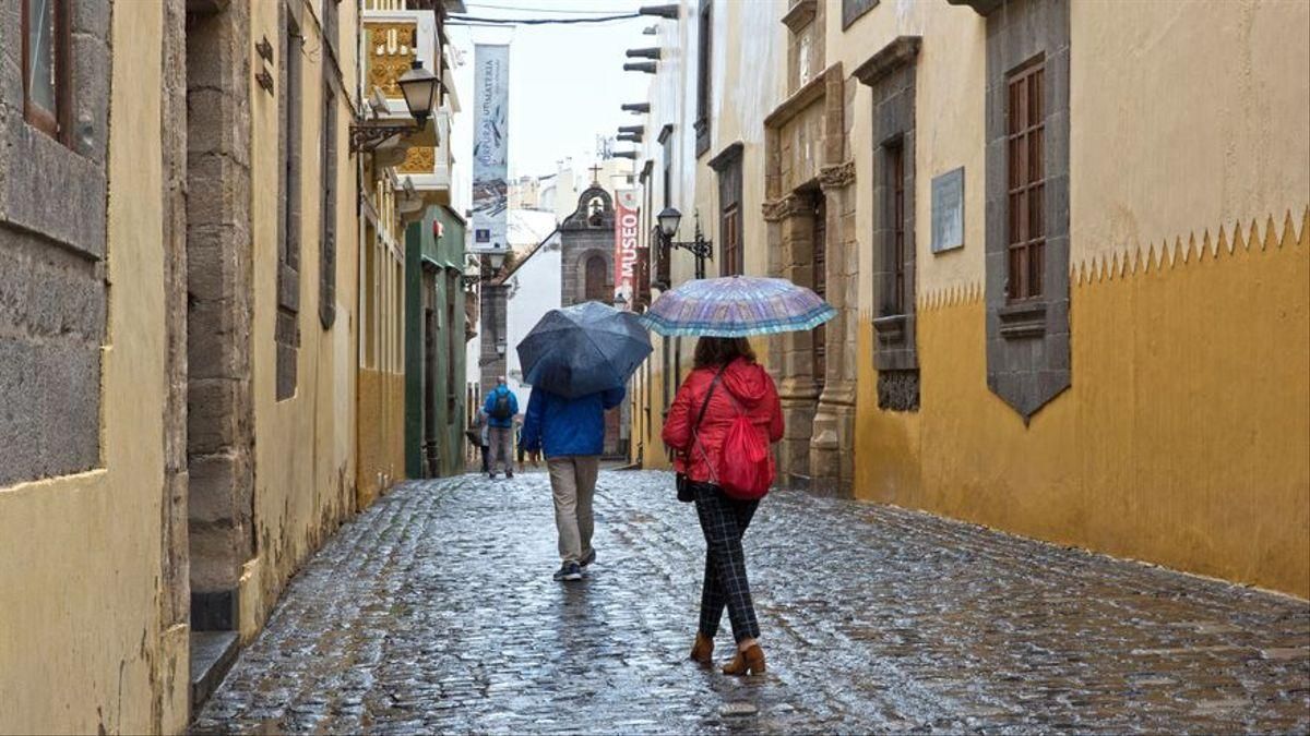 Lluvia en Las Palmas de Gran Canaria.