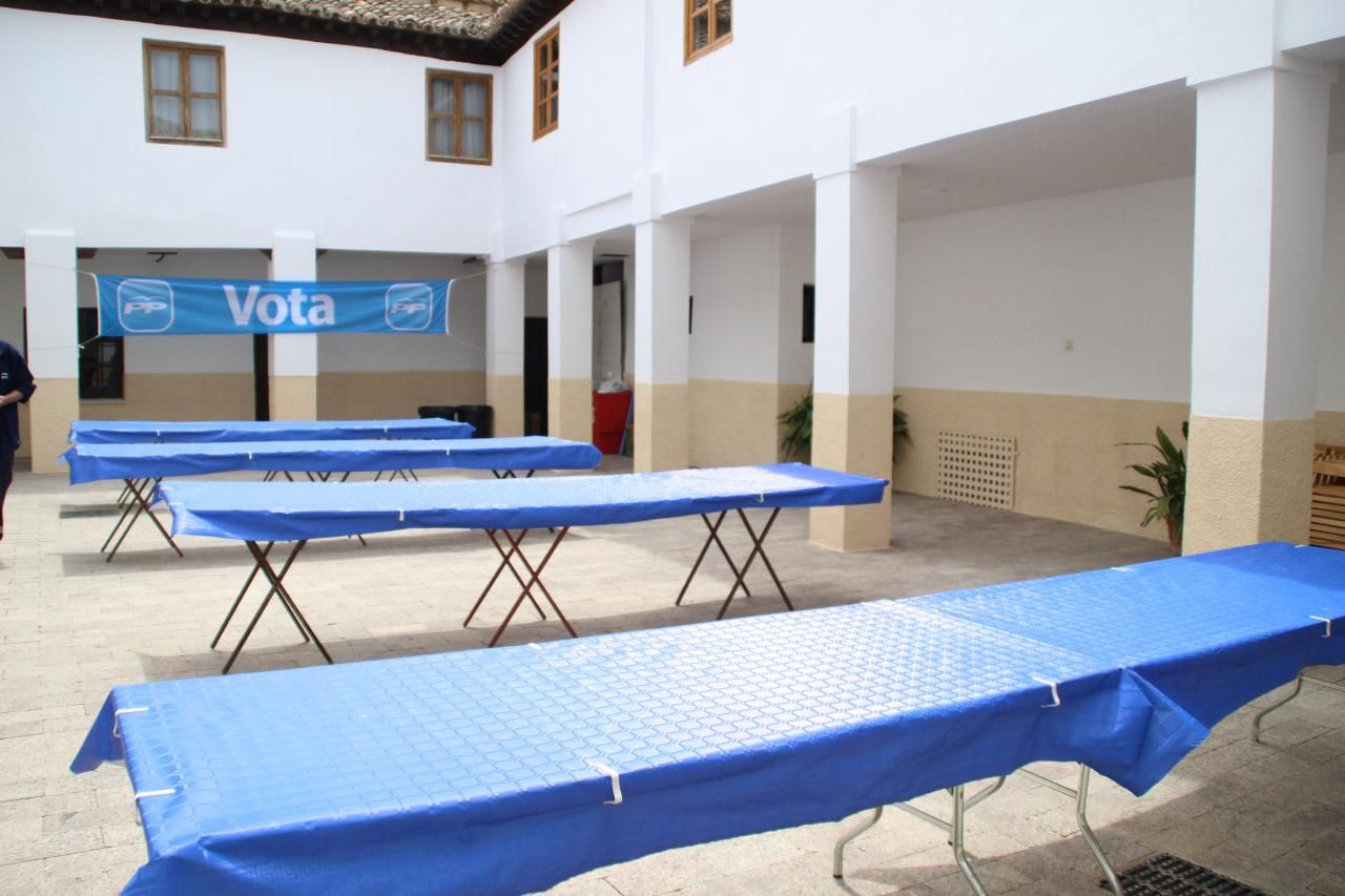 Preparación para la comida de Yepes