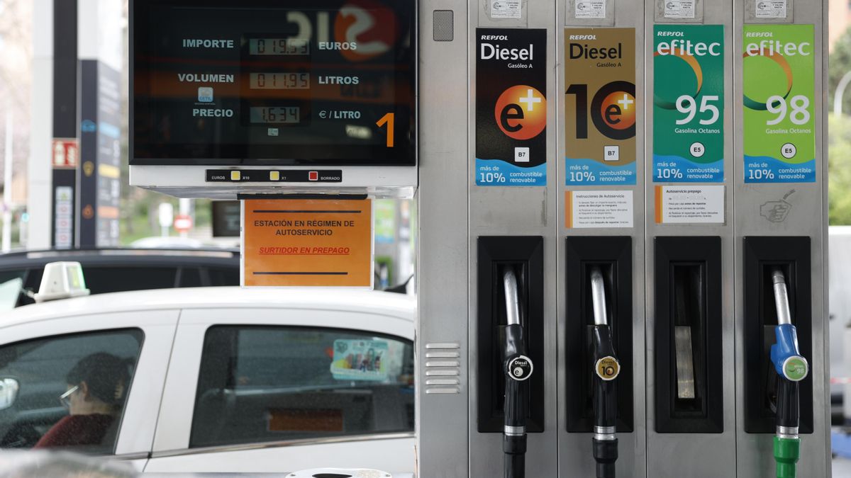 Vista de una gasolinera 