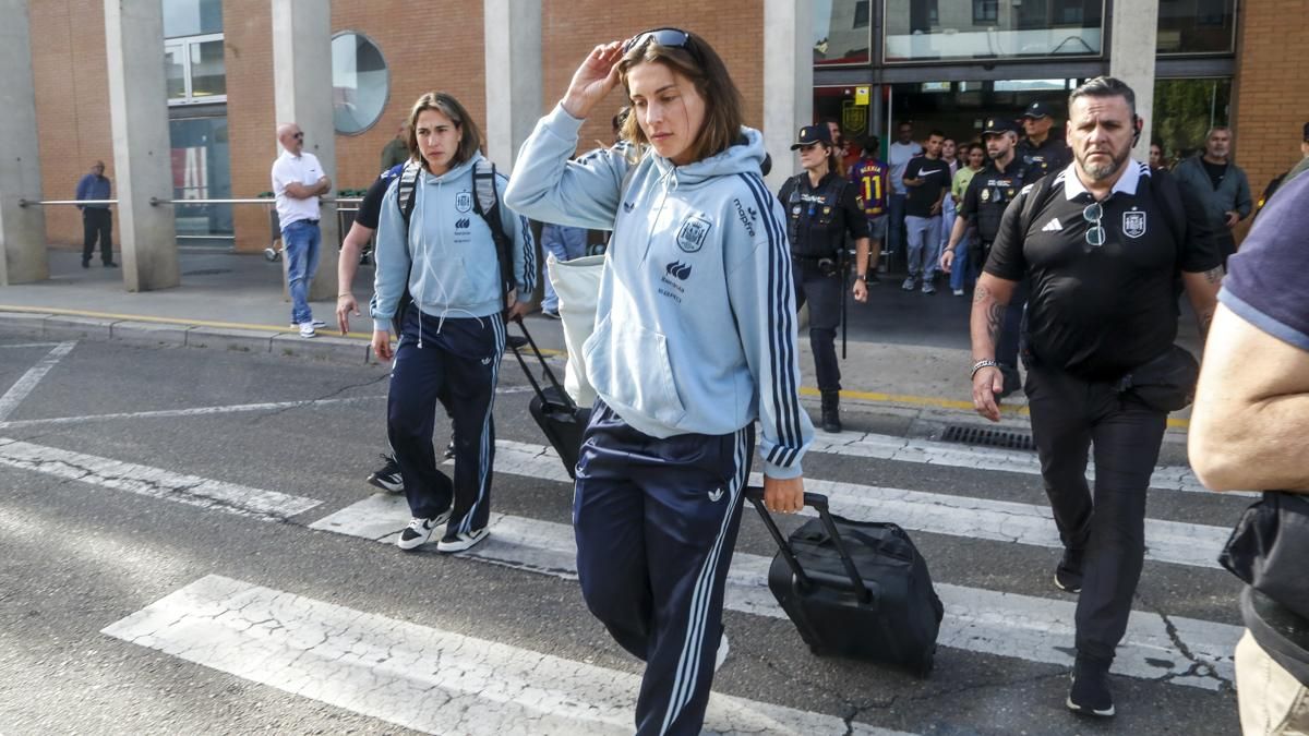 Llegada a Córdoba de la Selección Española de Fútbol Femenina