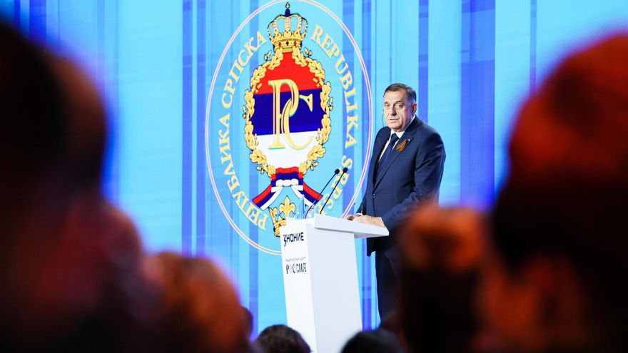 El líder ultra serbio de Bosnia, Milorad Dodik, en una imagen de archivo en Moscú