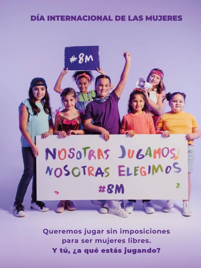 Cartel de la campaña por el 8M.