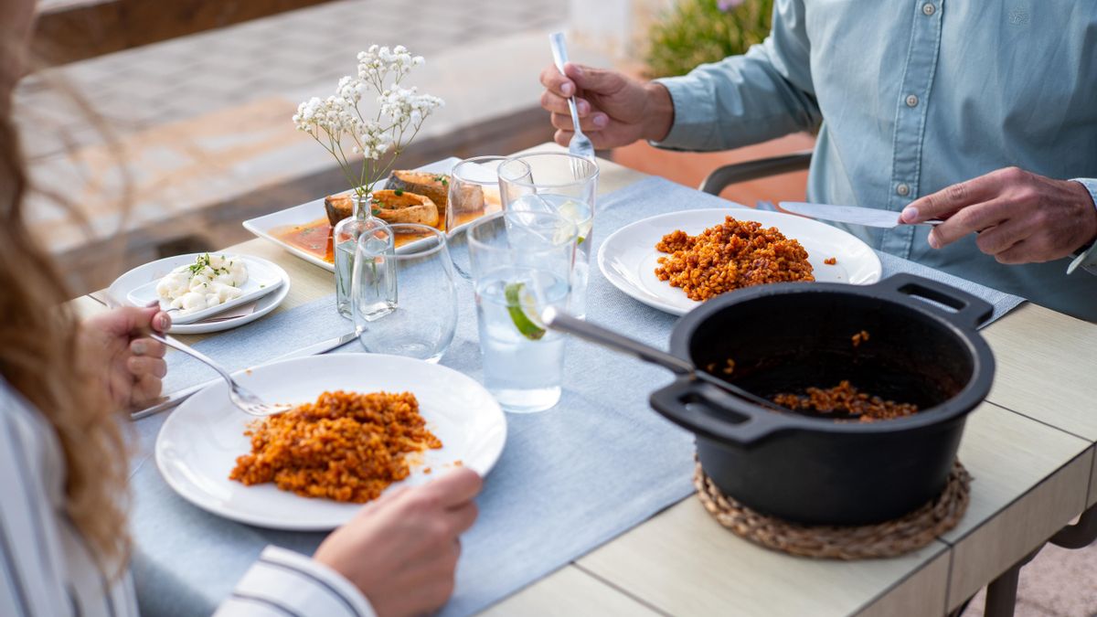 Arroz caldoso de Cartagena.
