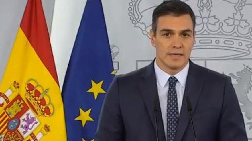 El presidente del Gobierno, Pedro Sánchez