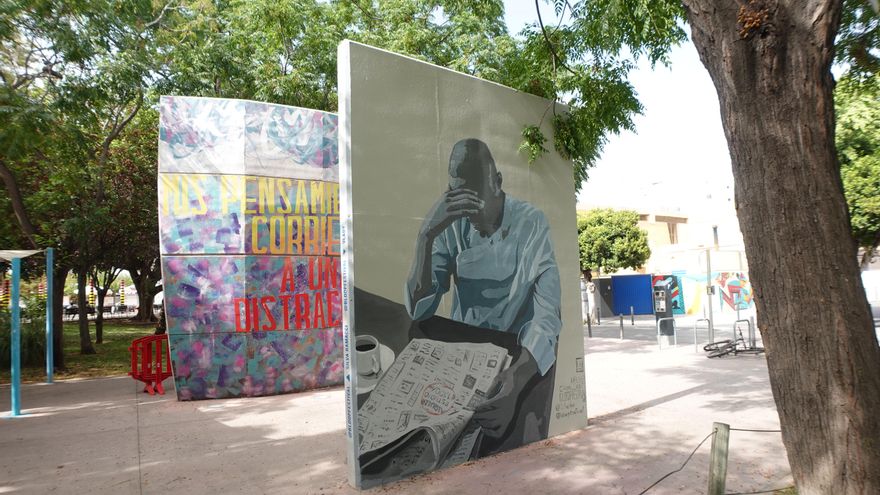 El graffiti como forma de protesta: "Las condiciones precarias de la gente de Ibiza contrastan mucho con el turismo de lujo"