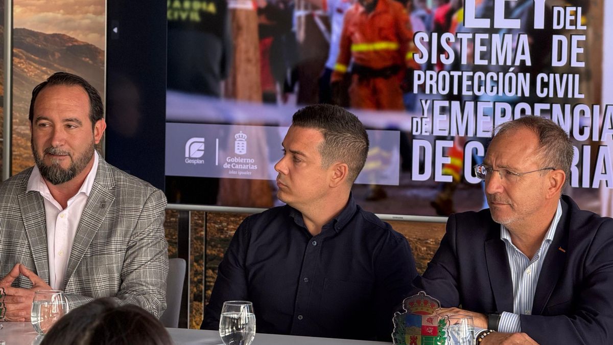 Jornada sobre la futura Ley de Protección Civil y Gestión de Emergencias celebrada esta martes en  Breña Baja.