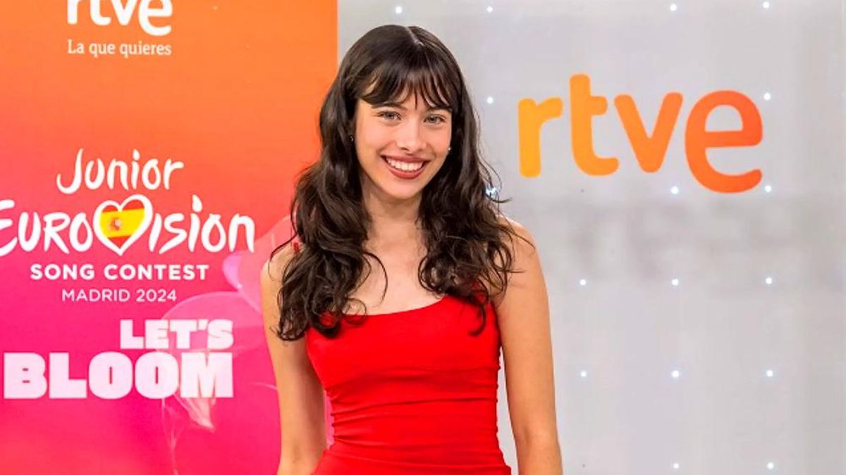 Melani García en la presentación de Eurovisión Junior 2024