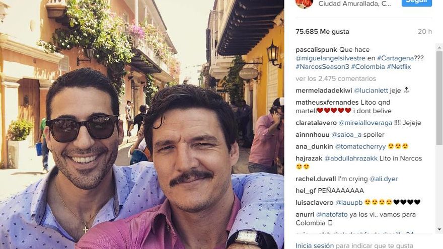 Miguel Ángel Silvestre y Pedro Pascal