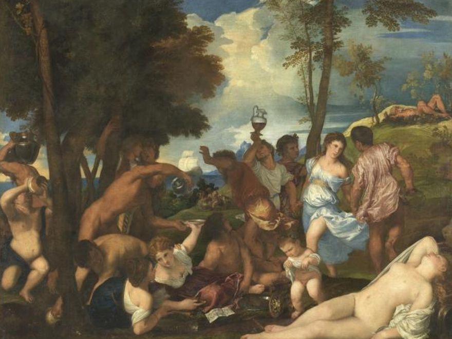 La bacanal de los andrios, de Vecellio di Gregorio Tiziano