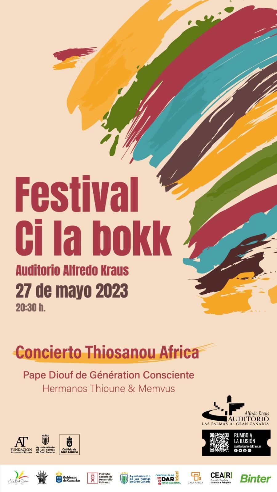 Cartel del Festival Intercultural Canarias-Senegal Ci la bokk
