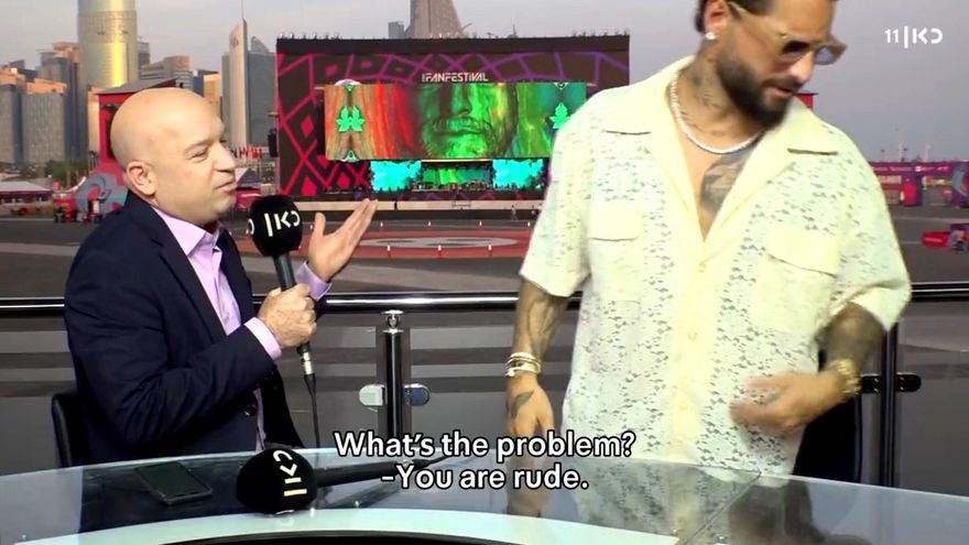 Maluma abandona una entrevista por una pregunta sobre los derechos humanos en Qatar: "Eres grosero"