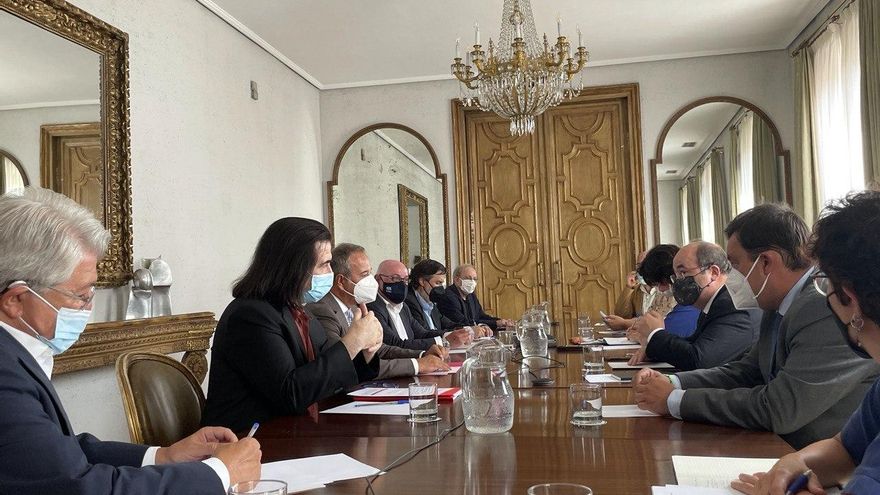 Reunión del ministro de Cultura y Deporte, Miquel Iceta, el pasado mes de agosto con el sector del cine
