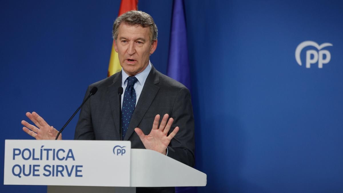Imagen de archivo del presidente del PP, Alberto Nuñez Feijóo.