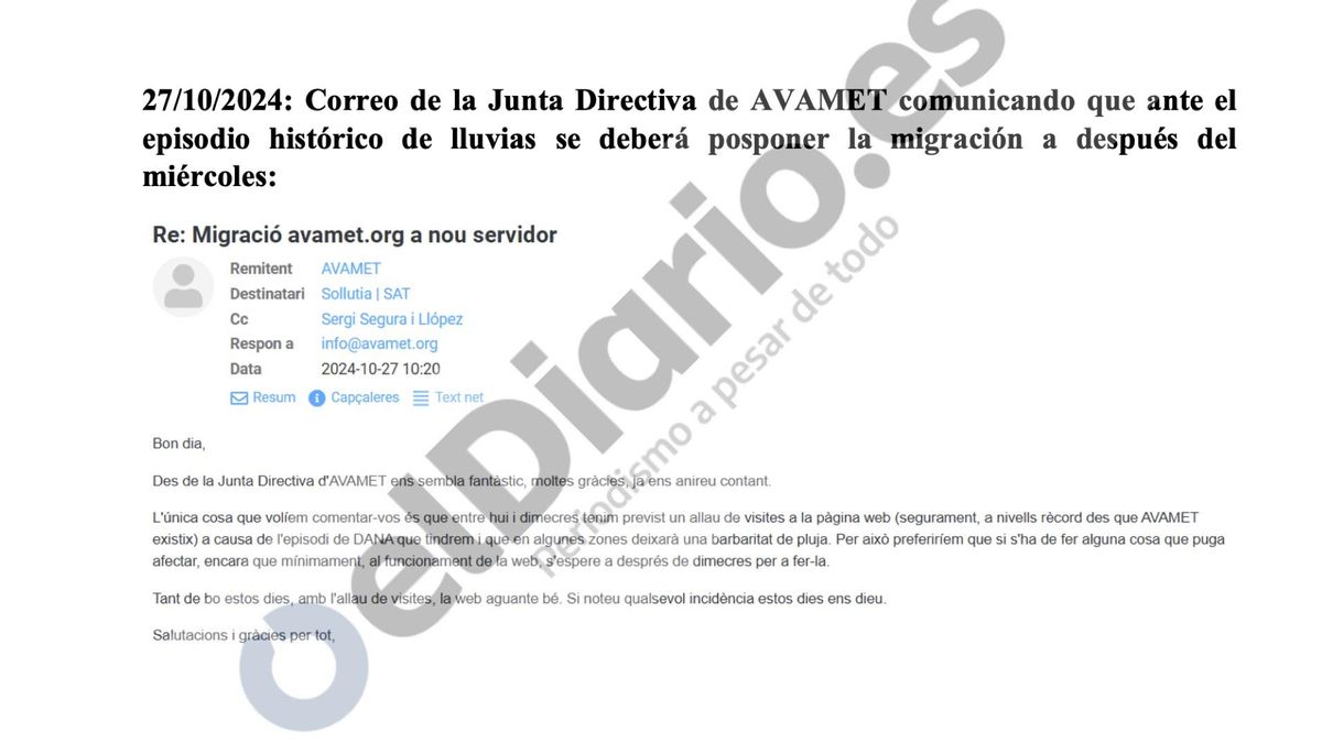 L'Associació Valenciana de Meteorologia preveia una “barbaritat de pluja” en la dana i una “allau” de visites al seu web