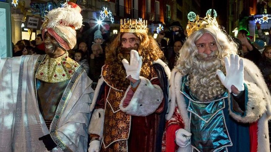 Los Reyes Magos, el año pasado en Valladolid.