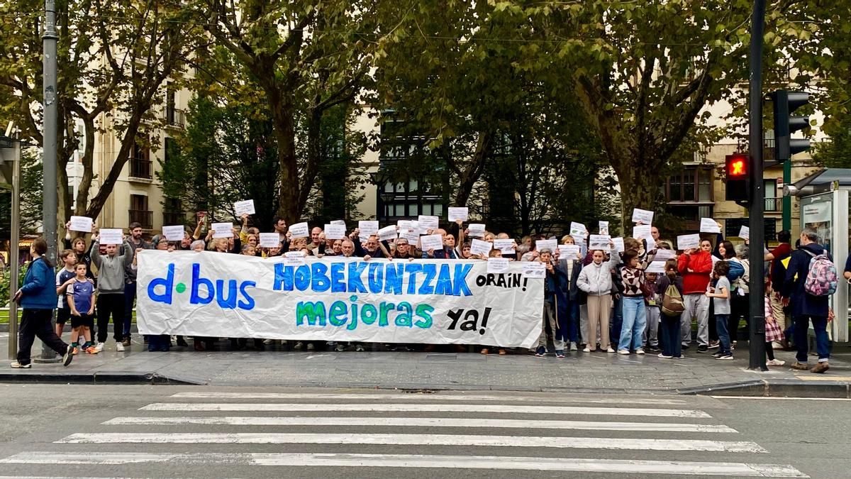 Martutene no quiere ser "de segunda" en Donostia y exige mejoras en los autobuses hasta el barrio