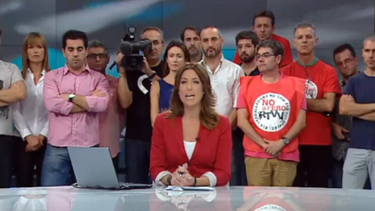 Informativo de Canal Nou en el que se informa del cierre de RTVV