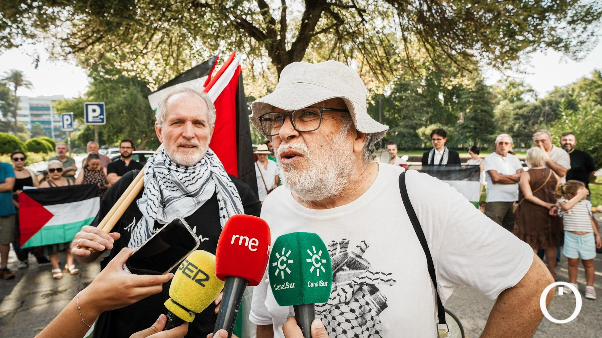 Concentración contra el genocidio en Palestina