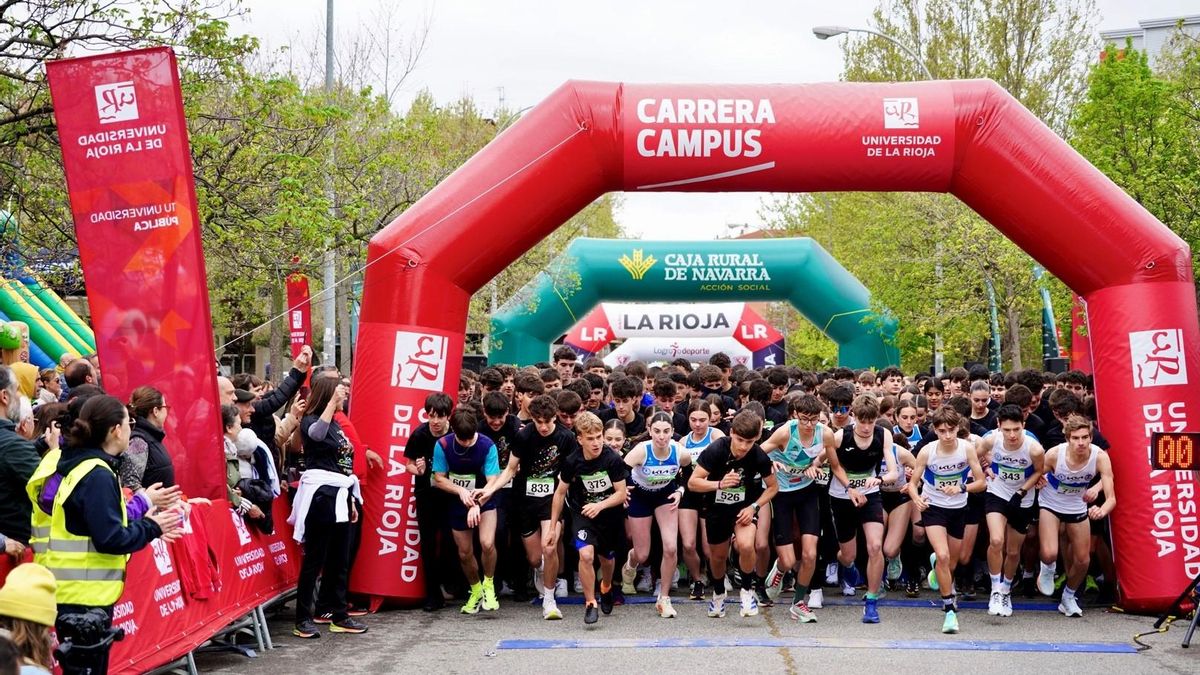 Más de 1.700 corredores en la Carrera Campus de la Universidad de La Rioja