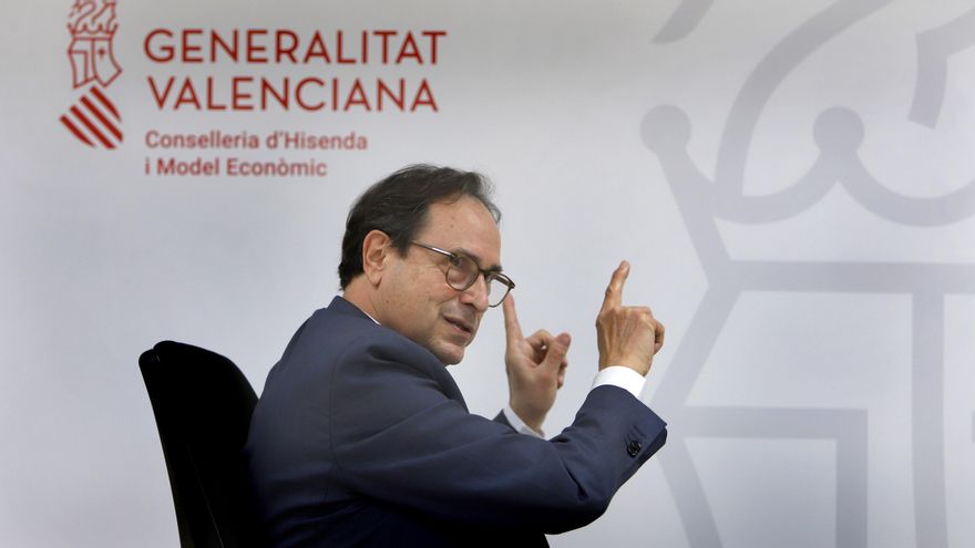 El conseller de Hacienda, Vicent Soler, emplaza al PP a sumarse a la reforma de la financiación. / Jesús Císcar