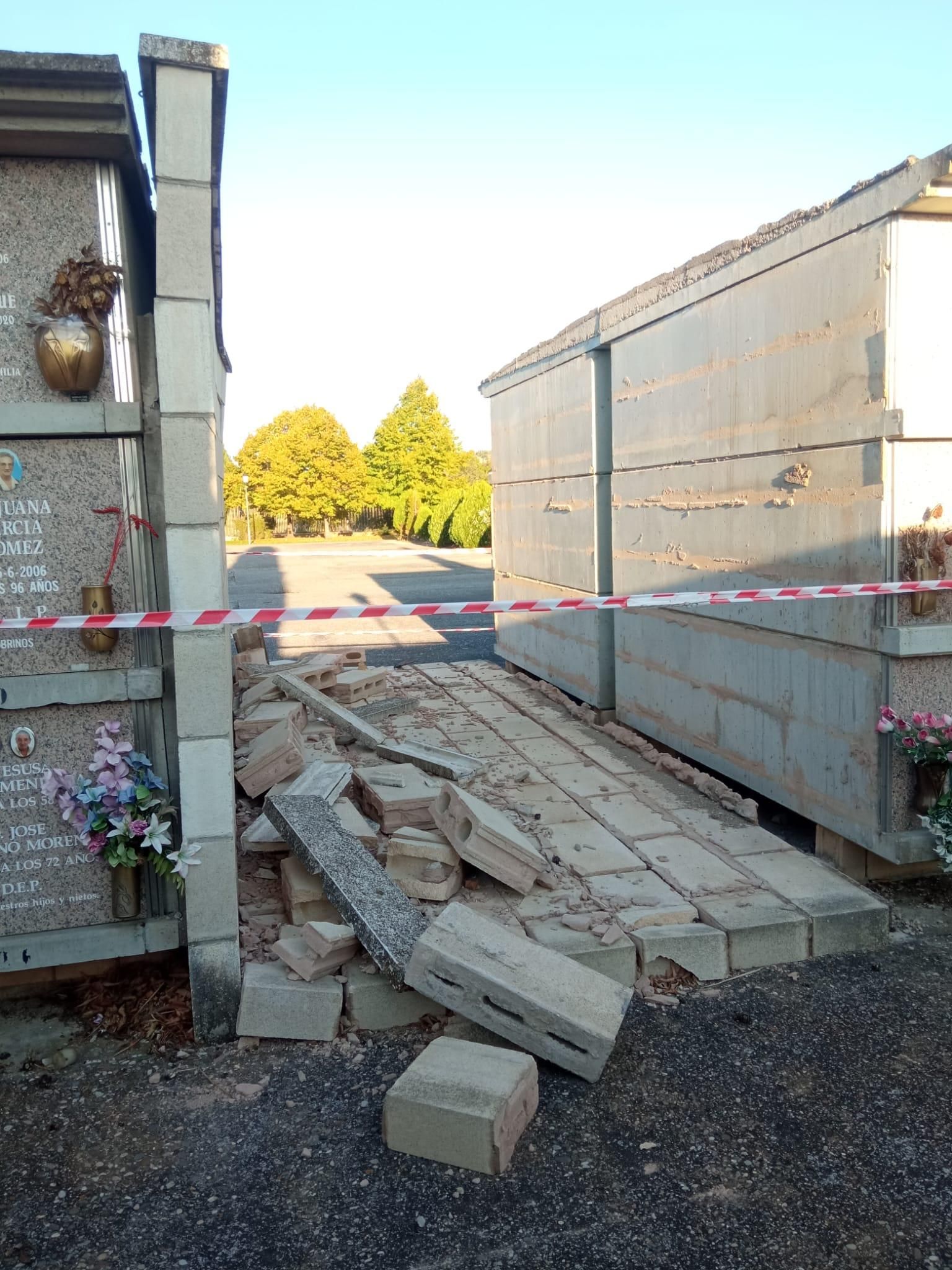 Estado del cementerio de Alberite