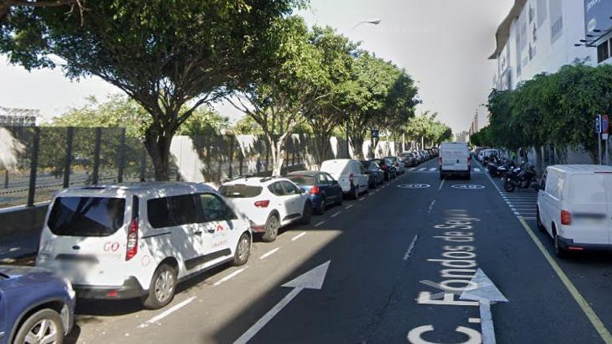 Calle Fondos de Segura, en el barrio de Siete Palmas, en Las Palmas de Gran Canaria.