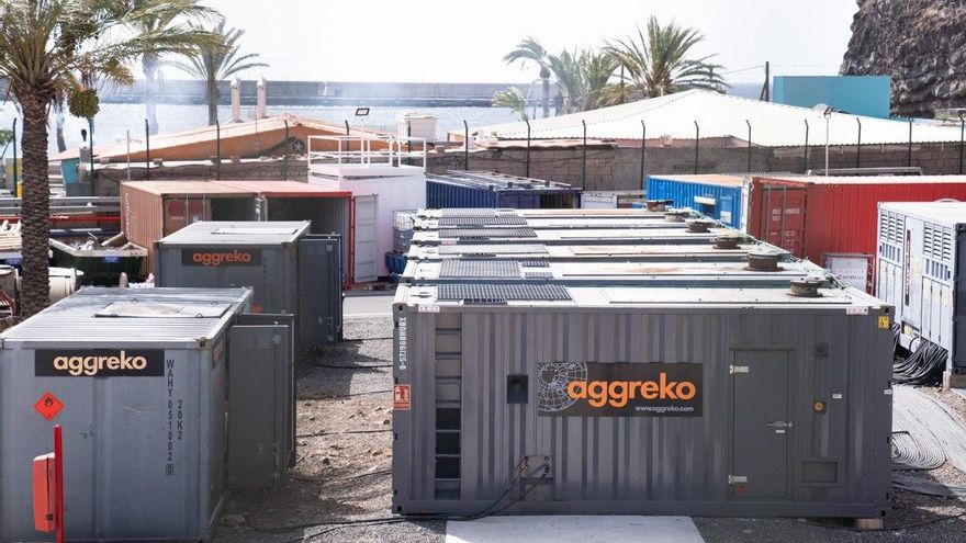 Endesa activa la central portátil trasladada desde La Palma para reforzar el sistema eléctrico en La Gomera