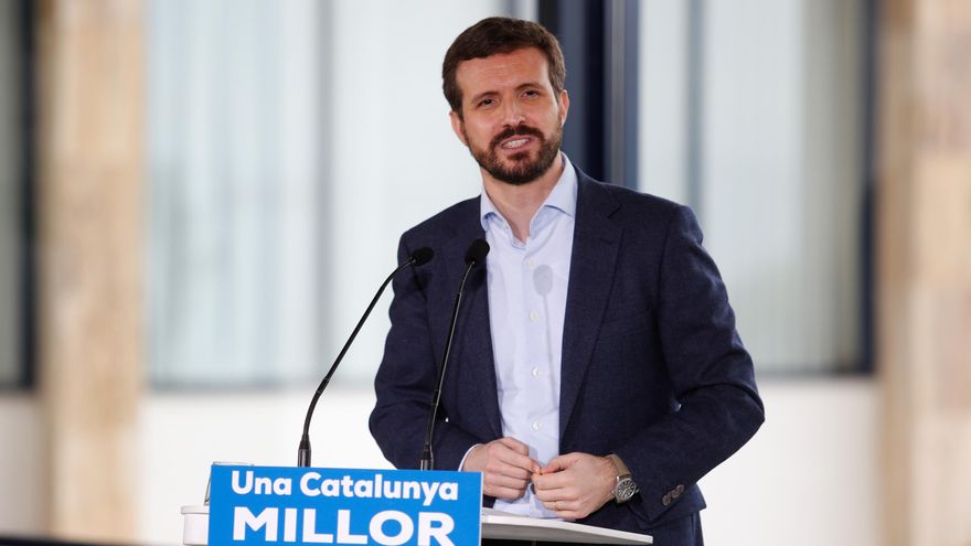 El presidente del Partido Popular, Pablo Casado.