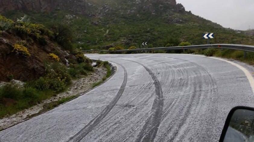 Granizo en Ayacata, Gran Canaria.