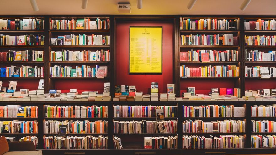 Perspectiva de la librería Finestres, en Barcelona