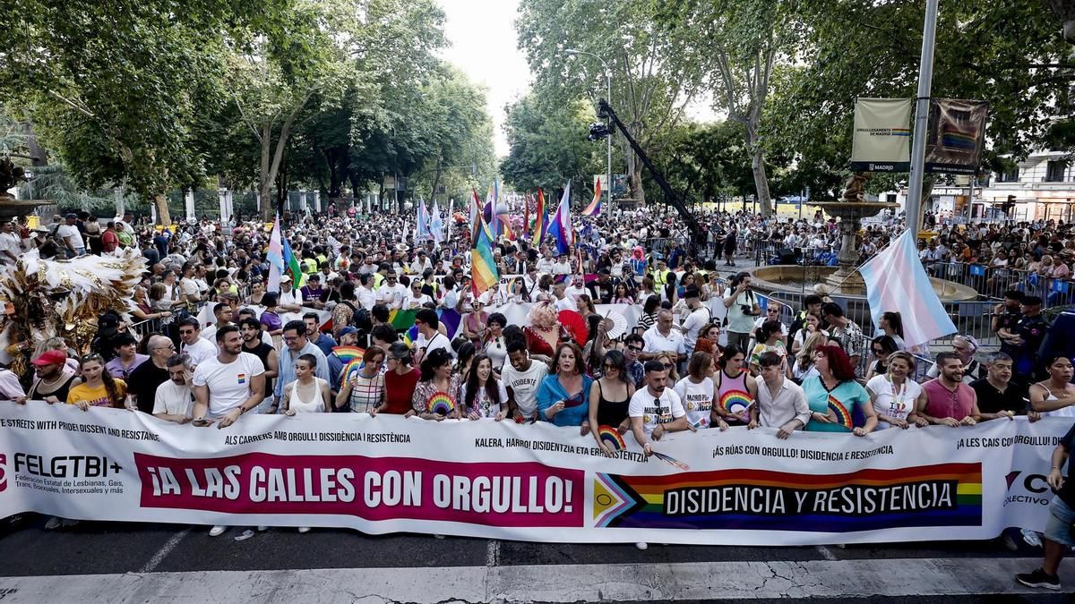 El Orgullo llena la calle frente a la ofensiva reaccionaria global
