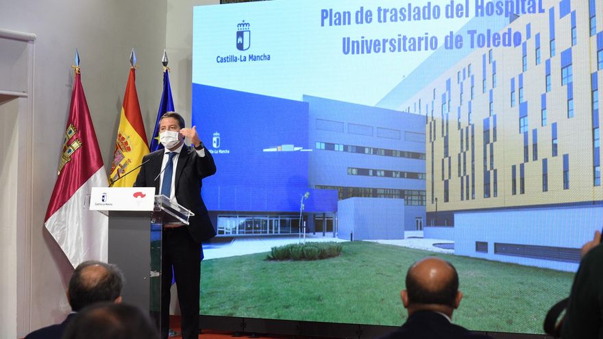 Emiliano García-page en la presentación del Hospital de Toledo