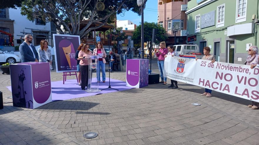 Telde exige la eliminación de la violencia de género en un acto reivindicativo y de concienciación en Los Llanos